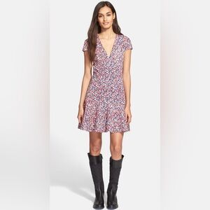 Tory Burch Calico Fit and Flare Floral Dress